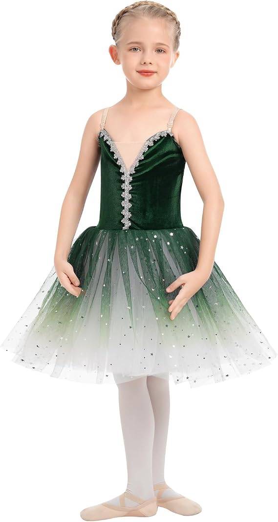 Ballerina Costume Toddler Dance Leotard Ballet Dress Camisole Bodysuit Maxi Tulle Tutu Dance Costume Kid Dancewear