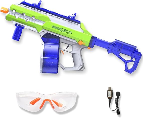 Sirius XL Gel Blaster Gun 220FPS Blue, Large 1500 Bead Mag, Full Auto Shooting, 1800mAh Battery, Ideal for Outdoor Play, Backyard War Games, Ages 14+