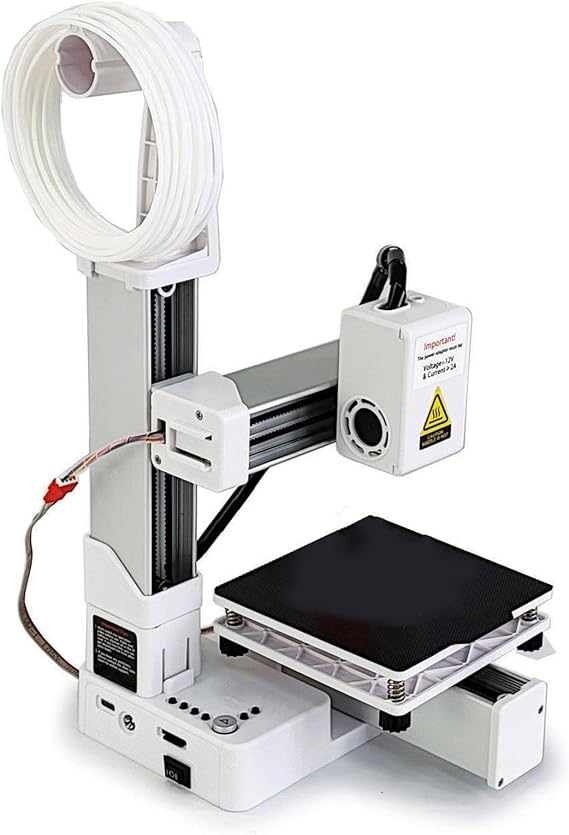 Frequency Division Multiplexing High Accuracy Small 3D Printer for Education with Rapid Heating, 4 X 4 X 4in Print Size for Beginners