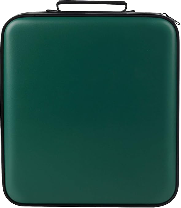 CD Case DVD Holder Storage: 320 Capacity DVD Cases Organizer Plastic Carrying Binder Wallet Storage for Home Travel