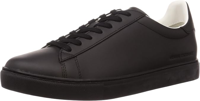 Armani Exchange Men's Lace Up, Side Line Logo, Back Color DetailSneaker