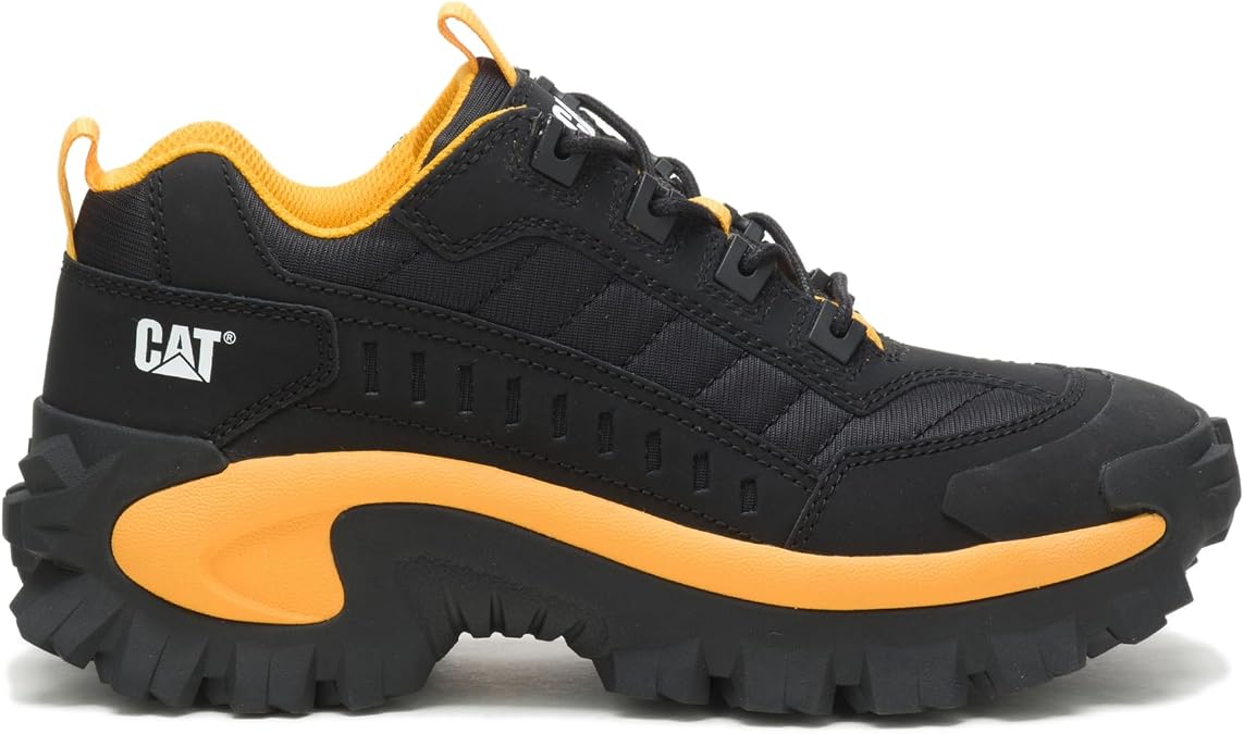 Cat Footwear Unisex Intruder Sneaker, Black Cat Yellow, 8 UK Men/ 9 UK Women