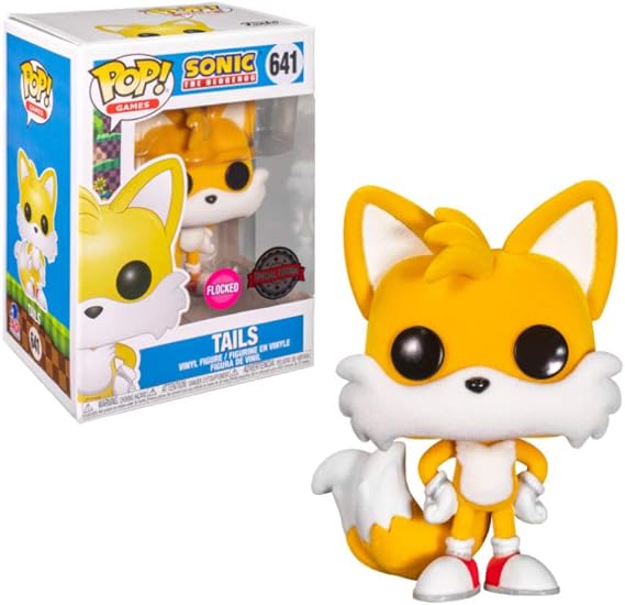 Funko Pop Sonic The Hedgehog Flocked Tails ( 641 - Exclusive )