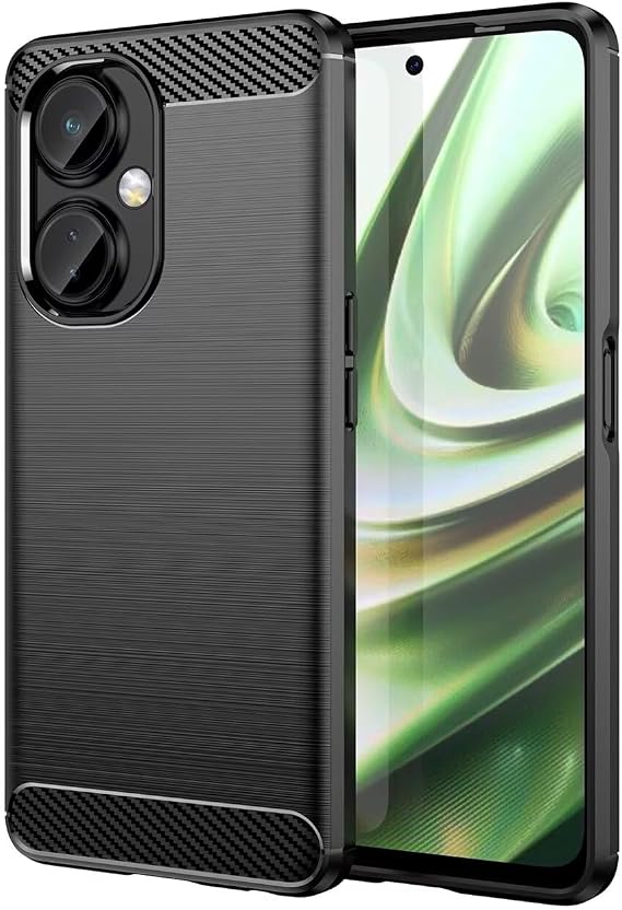 Case for OnePlus Nord N30 Case, OnePlus Nord CE 3 Lite 5G Case, Ultra Slim Phone Cover with Shock-Absorption TPU Rubber Protective Cases for OnePlus Nord N30 5G Black