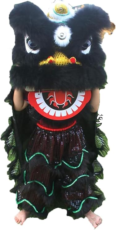 14 Inch Lion Dance Mascot Costume Chinese Traditional Dragon And Lion Dance For 5-12 Age Party Carnival Festivall