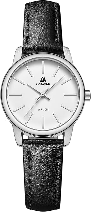 LN LENQIN Ladies Watches Analog Quartz Waterproof Watch for Women | Casual Women's Wrist Watches Easy Reader Womens Watch with Leather Strap