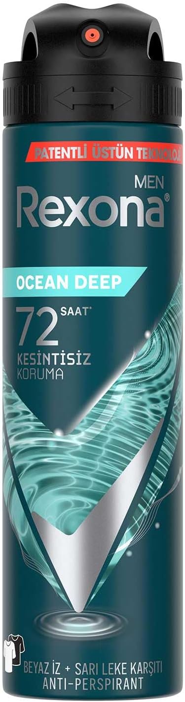 Rexona Men Mens Spray Deodorant Invisible Ocean Deep 150 ml