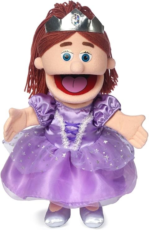 14" Princess, Peach Girl, Hand Puppet