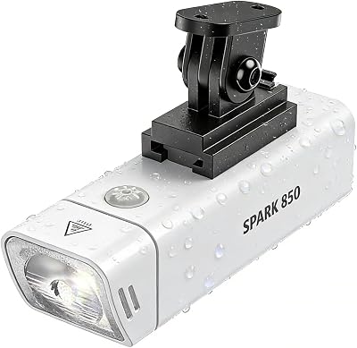 850 Lumen Night Bike Headlights, IPX6 Waterproof, USB-C Charging, Front & Side Lighting Design, 5 Modes, Safe & no Glare, Suitable for Road Bikes, Mountain Bikes, and Commuting