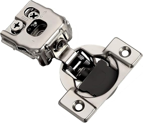 ANGSTROM 2-Pack Face-Frame Cabinet Hinges, 105-Degree Soft-Closing, 3D Adjustable (1" Overlay)