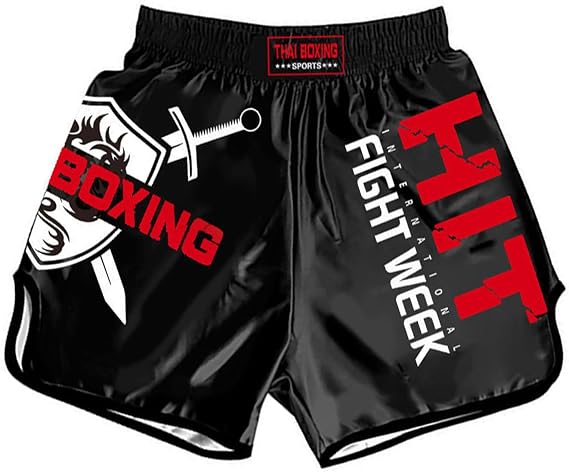 Muay Thai Boxing Shorts for Kids Classic Slim Cut Kickboxing MMA Training Clothing Martial Arts Trunks