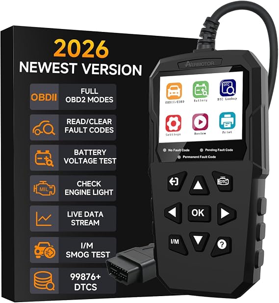 OBD2 Scanner,V880 Check Engine Light Car Code Reader with Reset,4-in 1 Graphic Live Data,I/M Smog Test, CAN Scan Tool Diagnostic Scanner for All OBDII Vehicles,Work for DIY,Home Use,Mechanic
