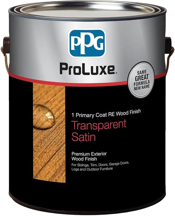 1 Gal ProLuxe SIK41045 Mahogany 1 Primary Coat RE Reduced Emissions Premium Exterior Wood Finish Basecoat, Transparent Satin