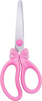 PINK Safety Blunt Tip Scissors for Kids, Ages 5-8 & 8-10 for Girls
