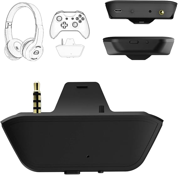 Uberwith Bluetooth Transmitter Dongle for Xbox Controllers - Stereo Audio Adapter Compatible with Wireless Headphones, Speakers, Airpods - Low Latency