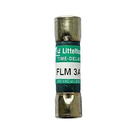 New FLM 3A FLM003 FLM-3 FLM-3A 250Vac Time Delay Fuse, Pack of 10