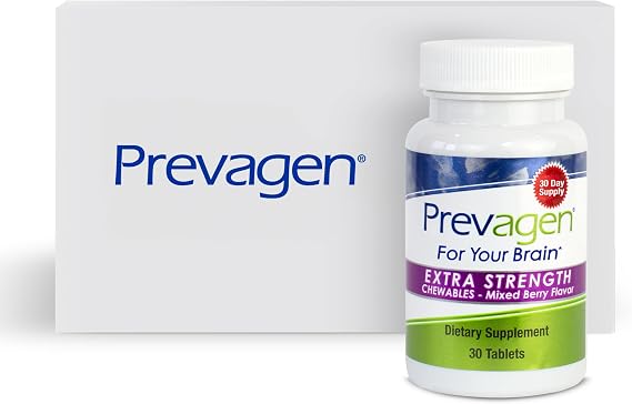 Prevagen Extra Strength Mixed Berry Chewables with Storage Box, 1-Pack