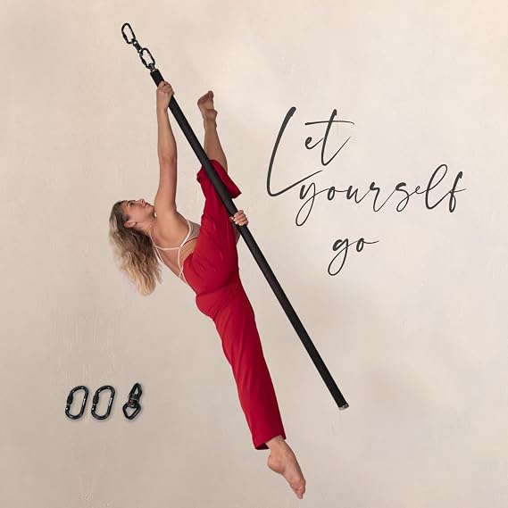 LUPIT Flying Pole Set - 45mm - 360 Rotating Aerial Dancing Pole