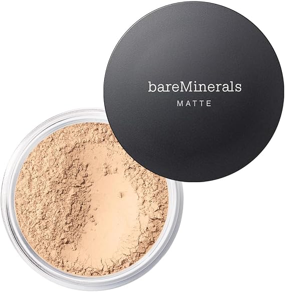 bareMinerals ORIGINAL MATTE Loose Mineral Foundation SPF 15 - Vegan | Lightweight, talc-free powder face makeup provides sheer-to-full coverage and reduces shine. Promotes clearer, healthy skin