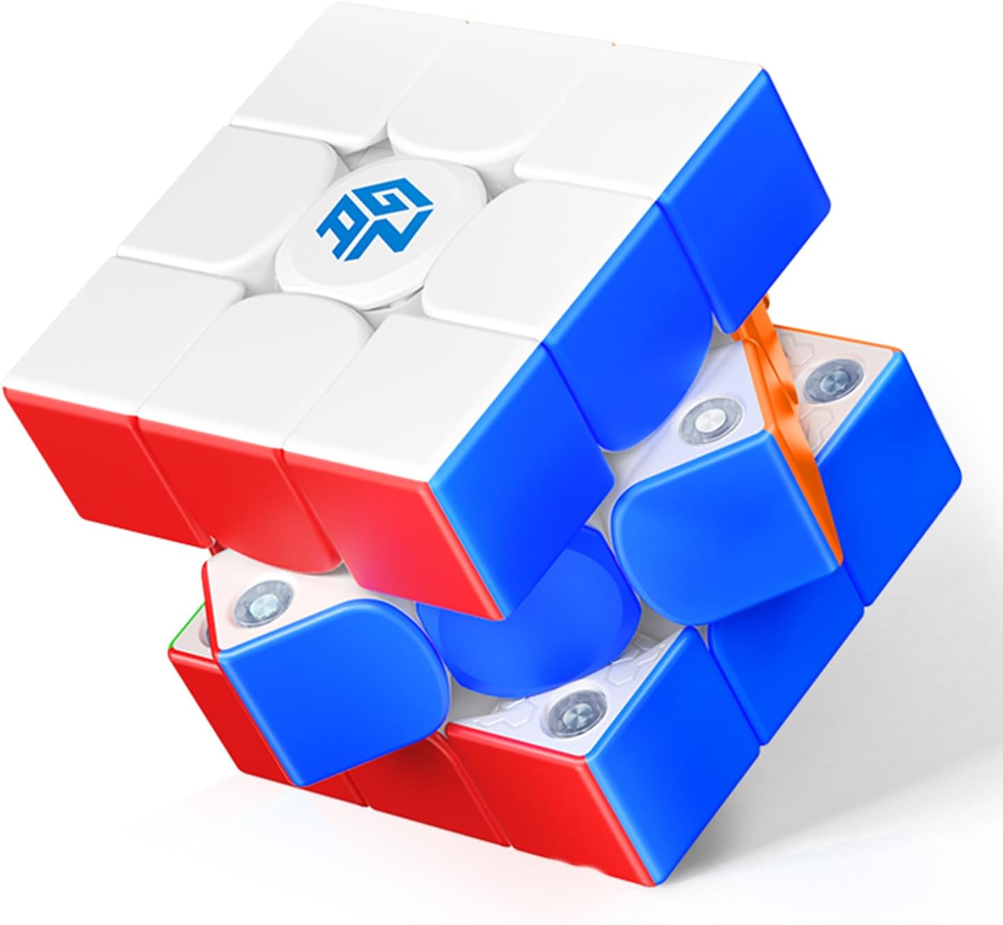 GAN 356ME Magic Cube Magnetic Speed Cube 3 x 3 Magic Speed Cube Stickerless with Wing-Shaped Numerical IPG/GES+/Visible Magnet Magic Cube Upgraded
