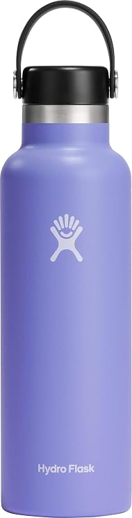 Hydro Flask Water Bottle - Insulated Stainless Steel - Non Spill, Leakproof in 21 Oz Lupine