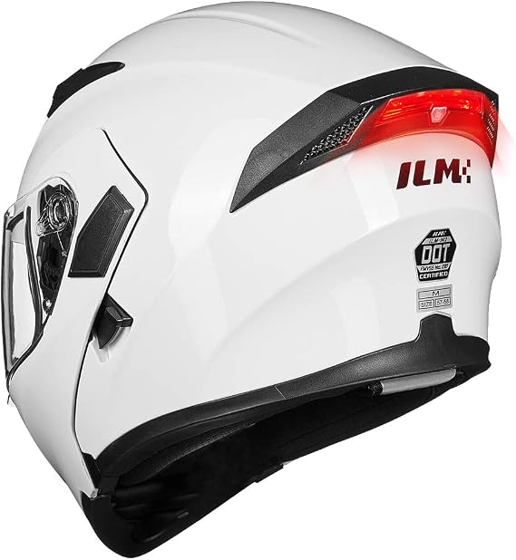 ILM Motorcycle Dual Visor Flip up Modular Full Face Helmet DOT Model 902/902L