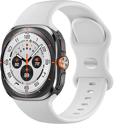 Easuny Sport Band for Samsung Galaxy Watch Ultra 20252024 Bands, Soft Silicone Waterproof Loop Replacement Strap for Galaxy Ultra Watch Band 47mm for Men