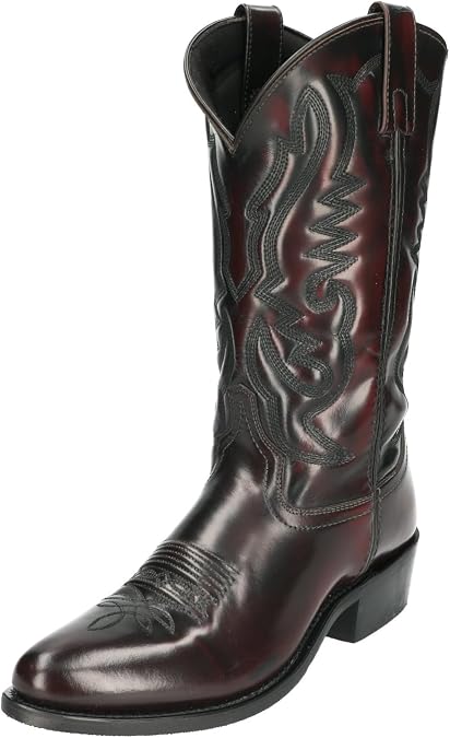 Smoky Mountain Boots Mens Denver Boot, Black Cherry, 8.5 Medium