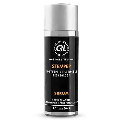 Clinical Resolution StemPep Serum Anti Aging, Anti Wrinkle, Facial Skin Care Natural & Organic Plump, Collagen Serum for Face Help Smooth and Even Skin 1.0 fl. Oz  30 ml