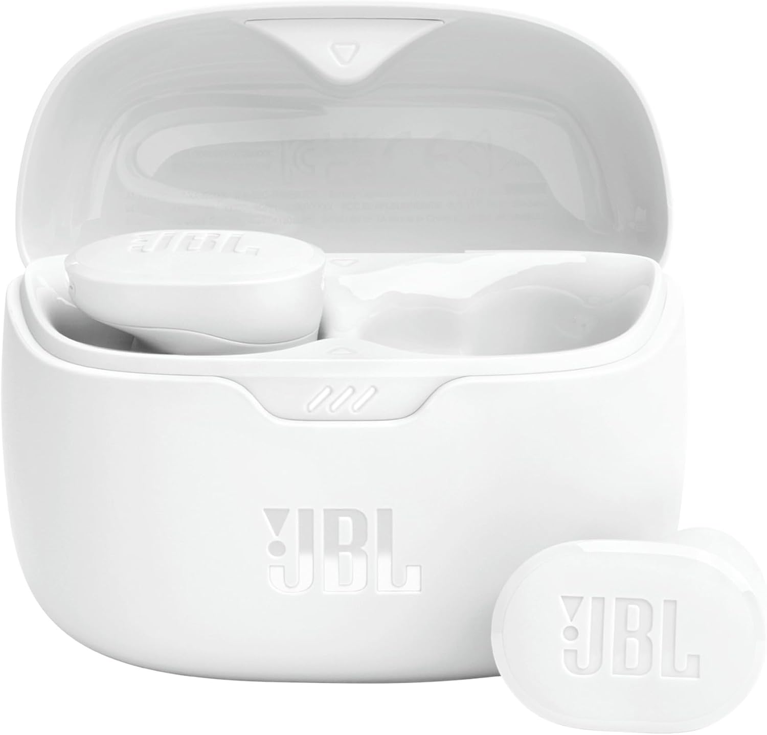 JBL Tune Buds Earphones, Bluetooth and Wireless, Water Resistant and Noise Cancelling with up to 48 Hours Battery Life, in White