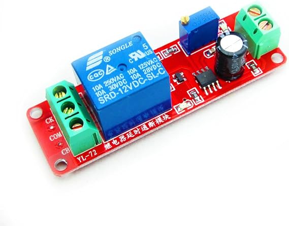 HiLetgo NE555 DC 12V Delay Timer Switch Adjustable Module 0 to 10 Second