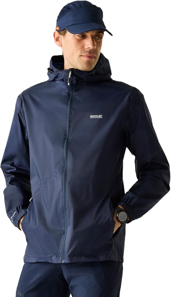 Regatta Mens Pack It III Waterproof Walking Jacket Pack-Away Breathable Lightweight