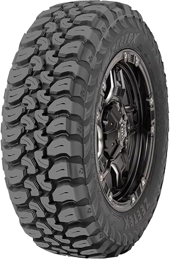 Zeetex MT1000 LT35X12.50R17 125Q Mud Terrain E (10 Ply) All Season Tire | Light Truck Mud Terrain All Season Traction 125Q Rated E (10 Ply) Radial Construction Black Sidewall Tire