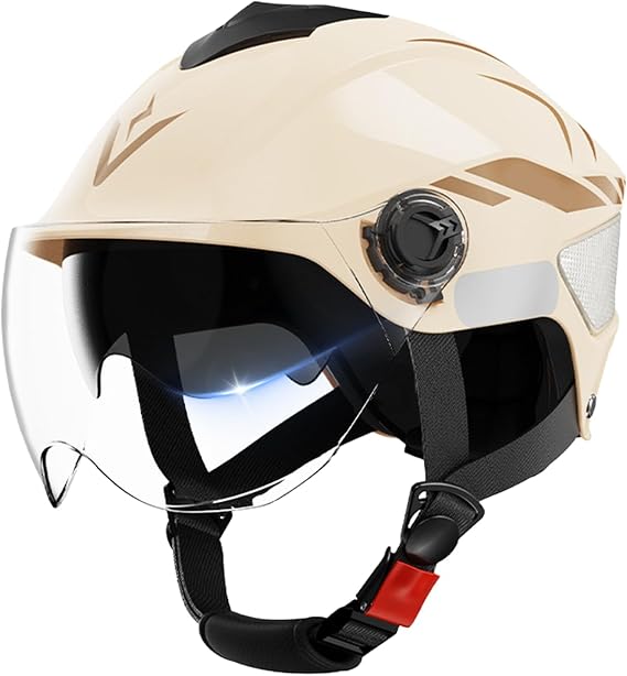 Motorcycle Helmets Double Visor Motorcycle Helmets for Women | Adjustable Fit Riding Gear, UV Block Hard-Shell Hat for Wife Husband Son Family Men Friends