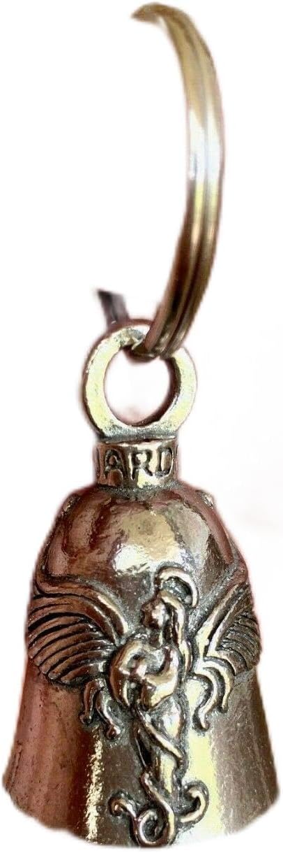 Guardian Bell Praying Angel with Custom Gift Box compatible with Harley Biker Bell Ride to Live
