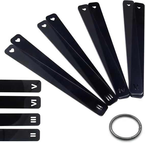 Polymer Clay Depth Guide Set 8 Pcs 4 Sizes 2-5mm Rolling Thickness Tool | 8 Pcs Polymer Clay Depth Guides 2mm 3mm 4mm 5mm Thickness Gauge Set for Rolling Consistent Baking Precise Crafting
