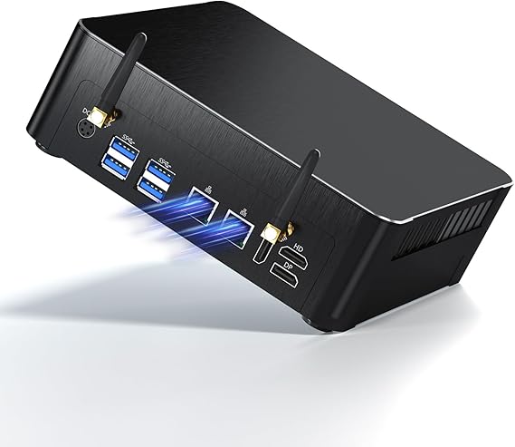 Mini PC i9, Small Desktop Computer Core i9-9880H, Upto 4.8GHz, Windows 11 Pro, 32G RAM, 512G NVME SSD, Triple Display 4K@60Hz, HDMI/DP, Dual 2.5G LAN, USB-C, WiFi 6E, BT 5.3, VESA, 4G Module