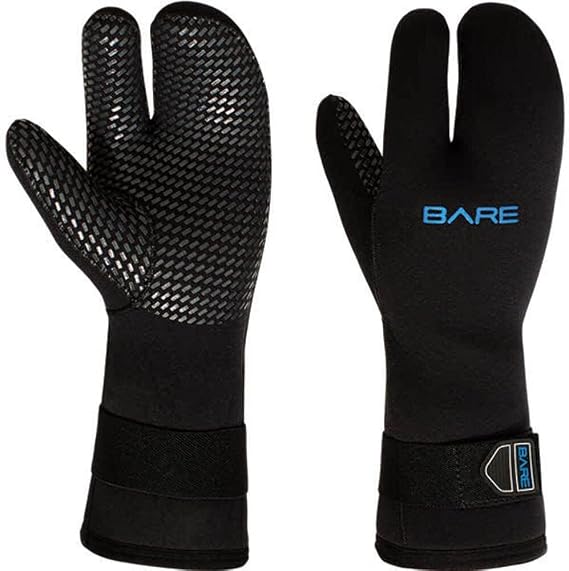 Bare 7mm Unisex Three-Finger Scuba Dive Mitts
