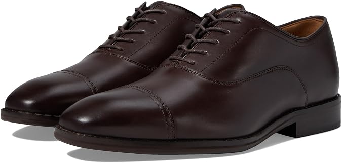 Johnston & Murphy Mens Sullivan Cap Toe Lace-Up Oxford Dress Shoe