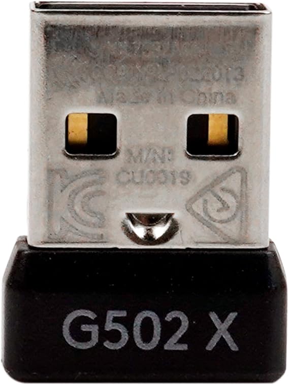 Black USB Dongle Mouse Receiver Adapter Replacement for Logitech G502X/G502X Plus Wireless Mouse