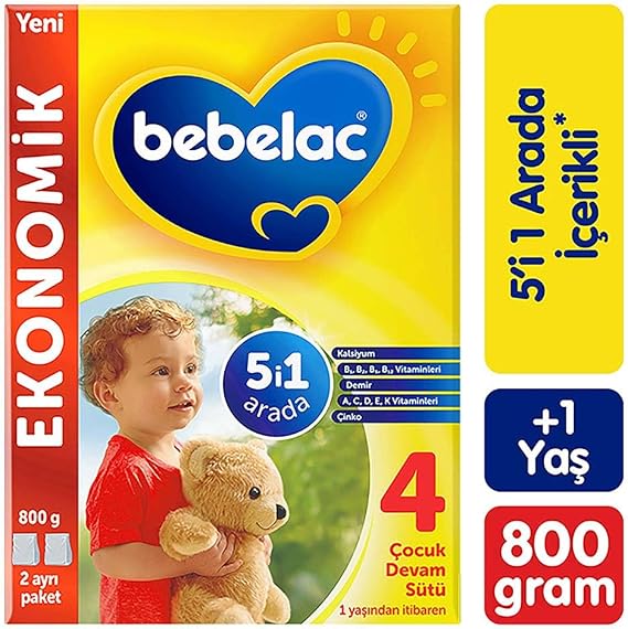 BEBELAC 4 Çocuk Devam Sütü, 800gr, 1 yaş+