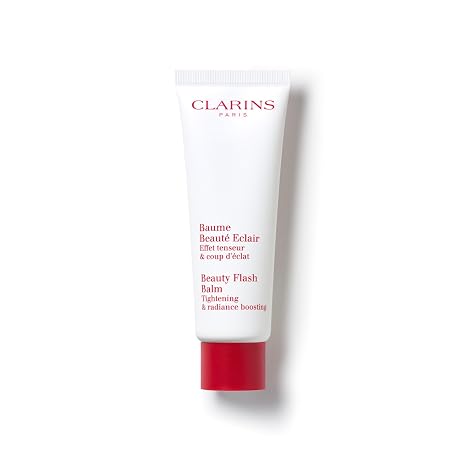 Clarins Beauty Flash Balm | 3-In-1 Hydrating 10-Minute Face Mask, Make-Up Primer, or Quick Pick Me Up Radiance Booster | Moisturizes, Brightens and Visibly Tightens | Non-Oily and Non-Comedogenic