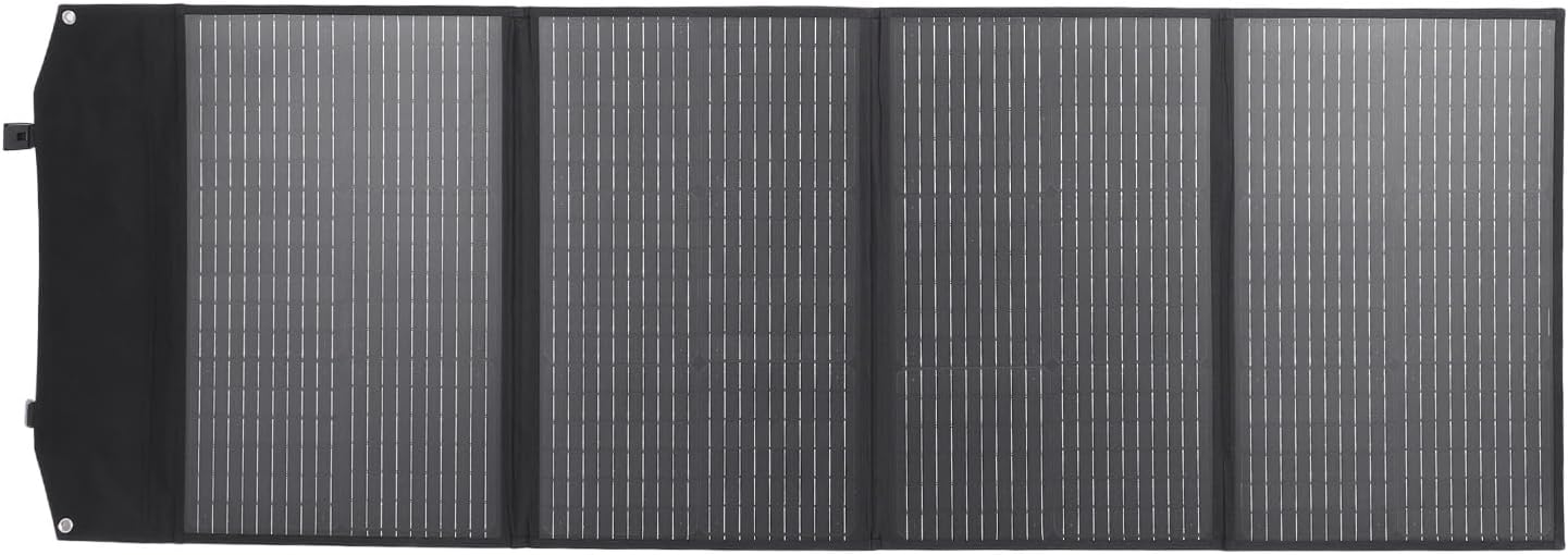 200W Portable Solar Panel, Foldable Solar Charger, Water and Dustproof Design for Outdoor Camping RV Travel, High Efficiency of Power Plant Generator