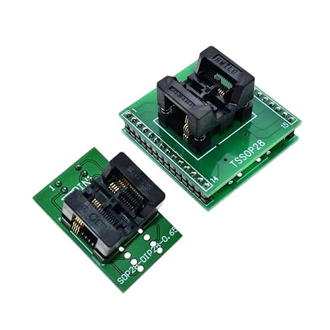 TSSOP28 to DIP28 Adapter TL866A TL866CS Programmer Adapter SSOP8 to DIP8 IC Test Socket Adapter 0.65mm Pitch