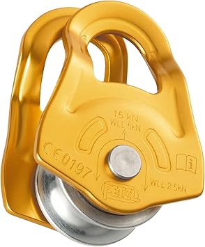 Petzl, Mobile, Ultra-Compact Pulley (Old Version), Yellow
