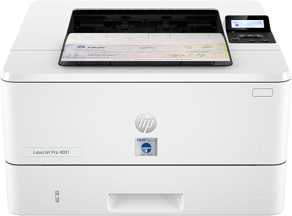 Troy 4001DN MICR Printer, Check Printing, 250 Sheet Capacity, 1 Tray, 3 Trays Maximum, Up to 42ppm