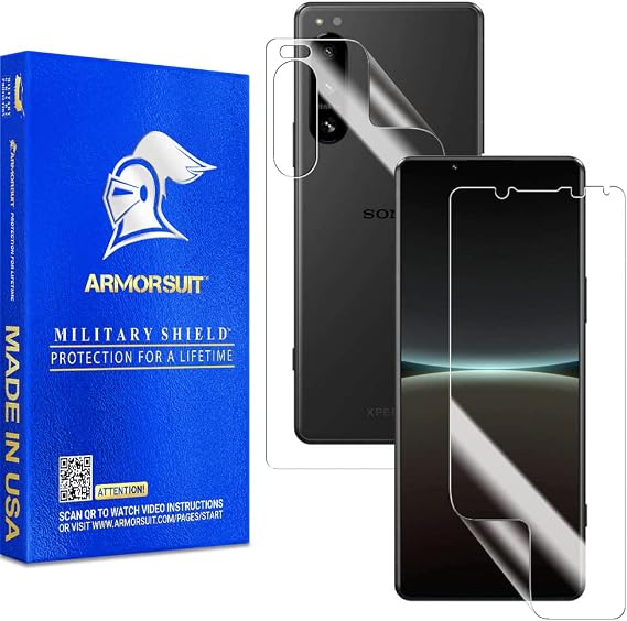 ArmorSuit MilitaryShield Full Body Skin Film + Screen Protector Designed for Sony Xperia 5 IV (6.1-inch) [2022] - HD Clear Film - Made in USA