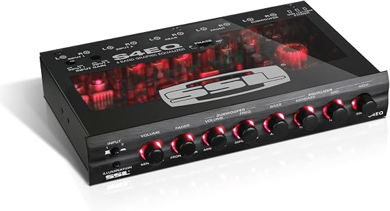Sound Storm Laboratories S4EQ 4 Band Pre-Amp Car Audio Stereo Equalizer