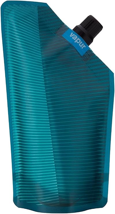 Vapur Portable Flask, Discrete Collapsible Flask With Pour Spout, Enjoy Your Beverage On The Go, Perfect for Tailgates, Cruises, Concerts and Camping, 10 Ounce, Teal, Pack of 1