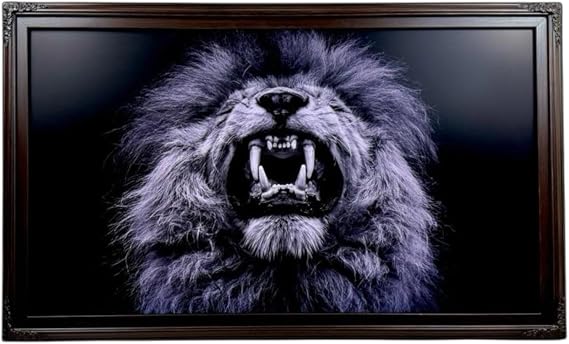 32, 43, 50 & 55 Inch Handmade wood ornate TV Frame for Samsung The Frame TV. Dark Walnut Finish (not for use with other models) (32 INCH)